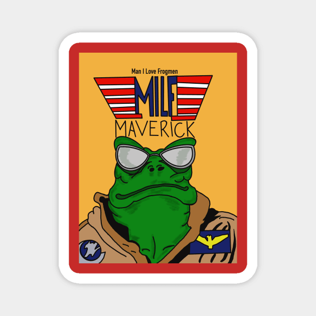 Maverick M.I.L.F. Magnet by Cassie’s Cryptid Land