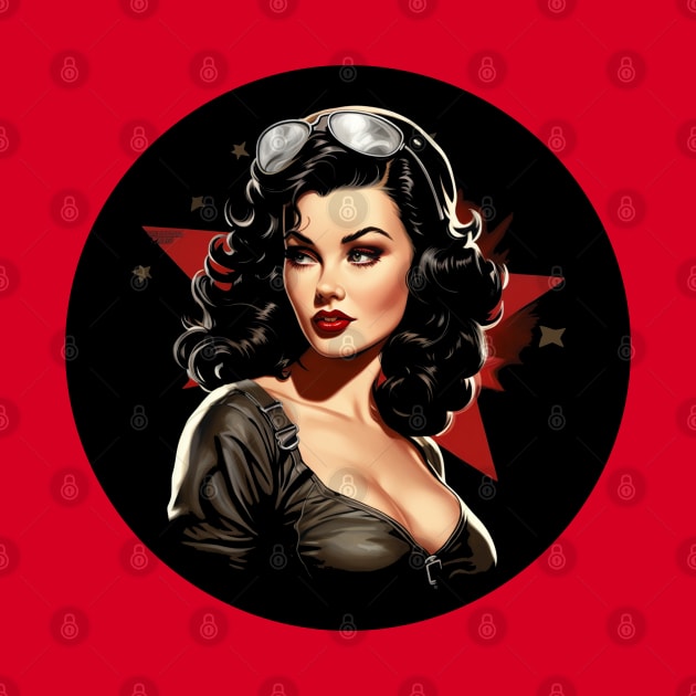 Pin up Girl Old Hollywood vibes 1940s Vintage fashionista by RetroZin