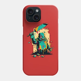 Robots leading the revolution! Phone Case