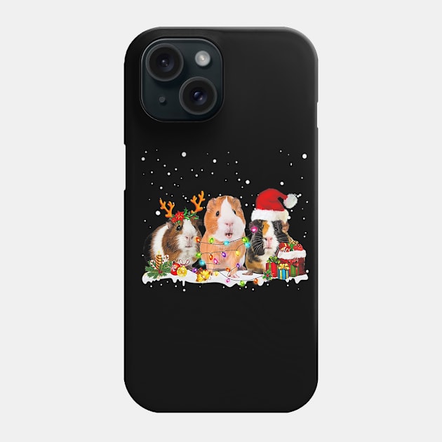 Guinea Pig Deer Guinea Santa Christmas Xmas Phone Case by eldridgejacqueline