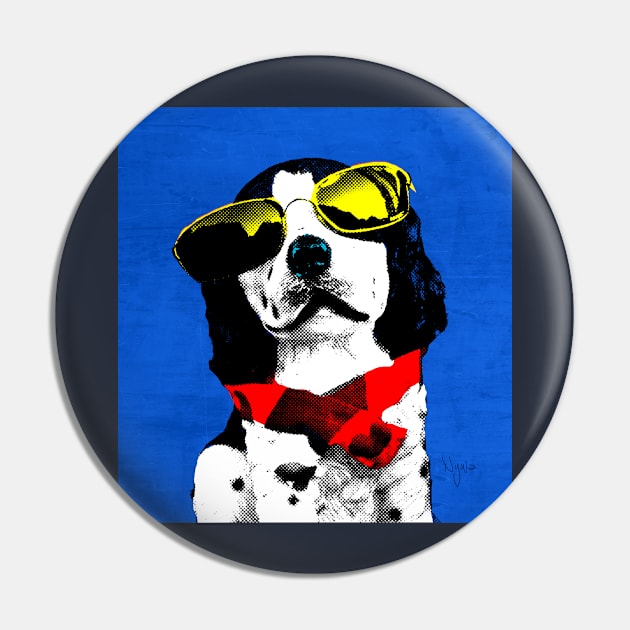 FUNNY DOG POP ART BLUE RED Pin by NYWA-ART-PROJECT