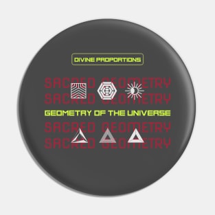 Sacred Geometry Divine Proportions of the Universe Pin