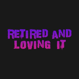 retired and loving it Punk Kid Purple T-Shirt