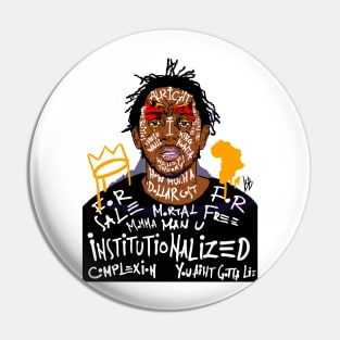 Kendrick Lamar Rapper art Pin