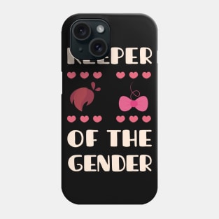 keeper of the gender reveal baby announcement party Phone Case