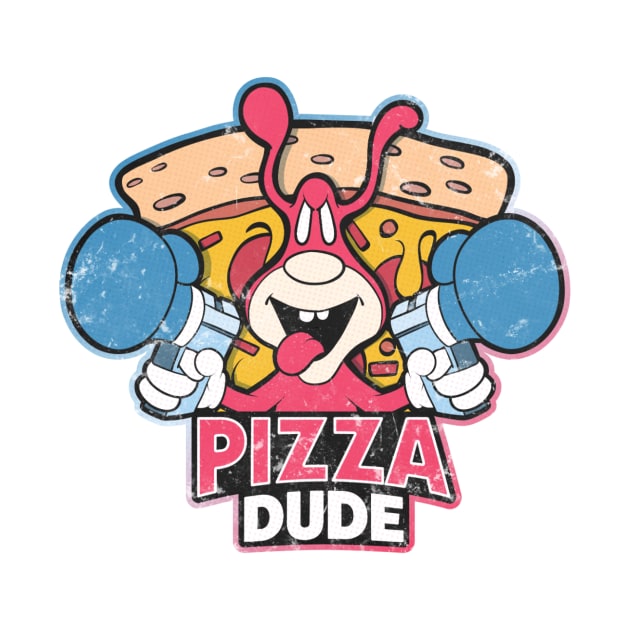 Retro Pizza Dude by Chris Nixt