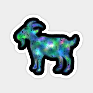 Psychedelic Goat Magnet