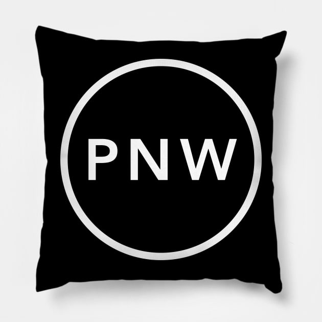 Pacific Northwest PNW Circle Pillow by EA Design