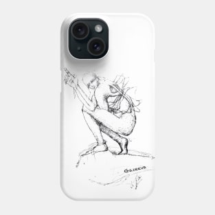 A Human Seated Phone Case