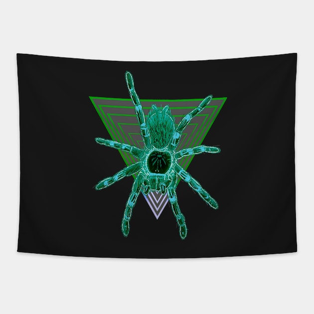 Tarantula “Vaporwave” Triangle V26 (Invert) Tapestry by IgorAndMore