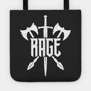 Barbarian Rage Weapons White Vintage Tote