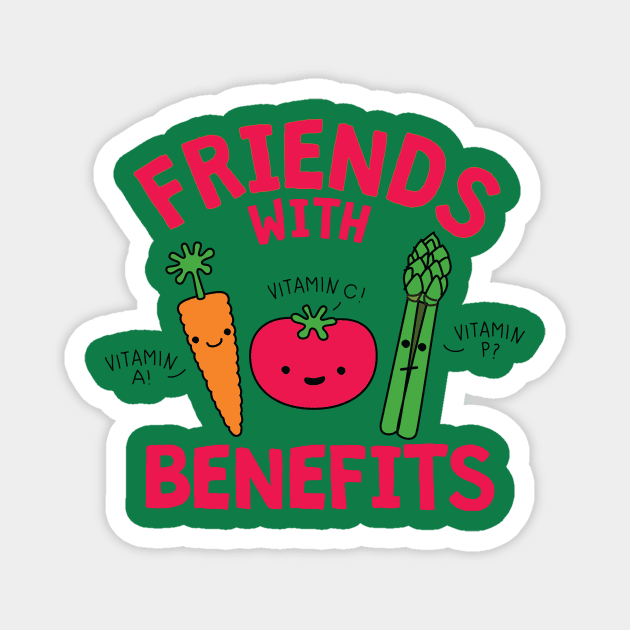 Friends with Benefits Magnet by toddgoldmanart