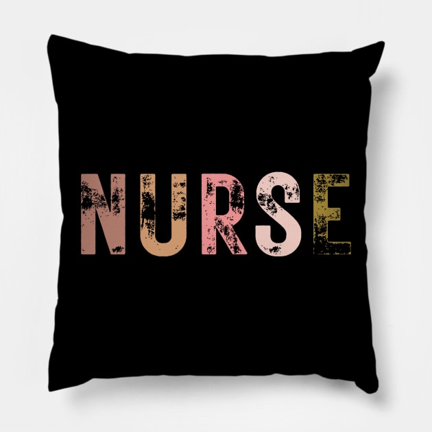 Nurse school graduation gift or nurse appreciation also nurses day gift rn lpn gift Pillow by Maroon55