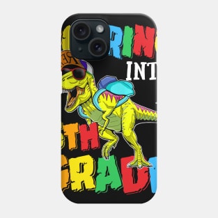 Roaring Into 5th Grade Dinosaur Back To School Phone Case