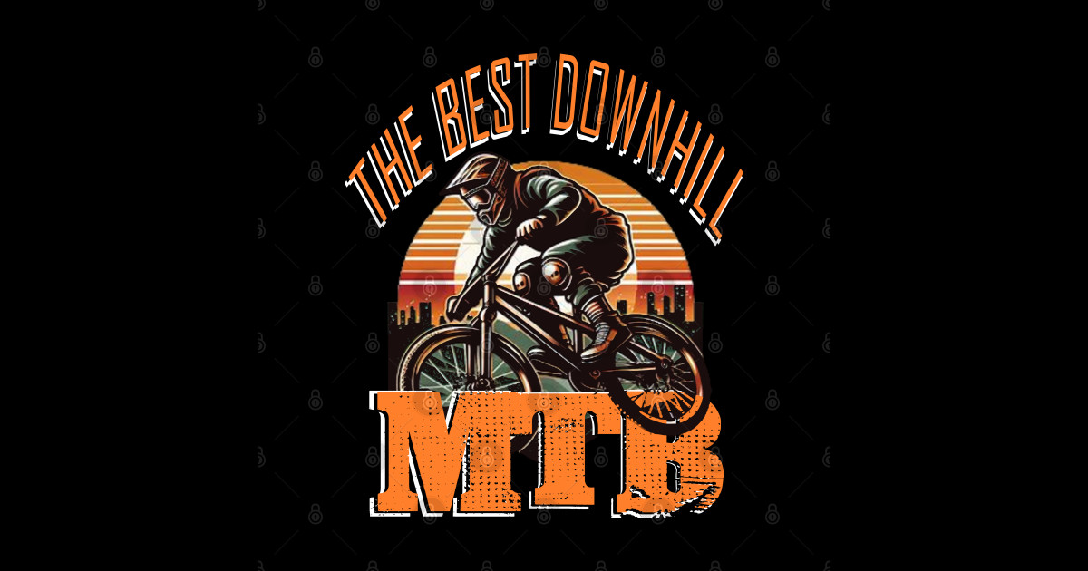 The Best Downhill Mtb 2024 - Mtb Rider - Sticker | TeePublic