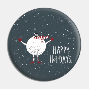 Happy Holidays Pin