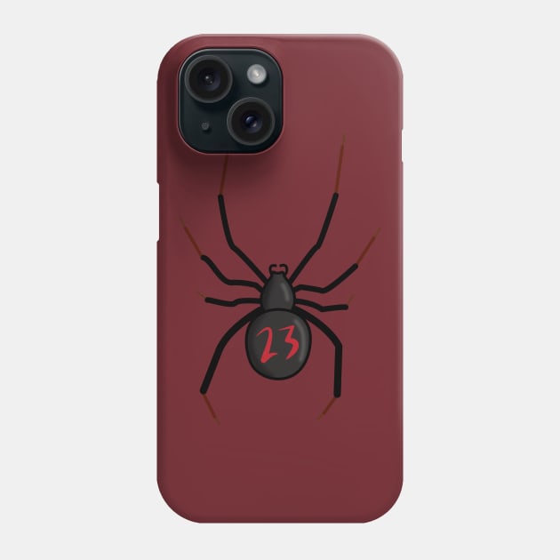 Lucky Number Black Widow Phone Case by lizzyfly
