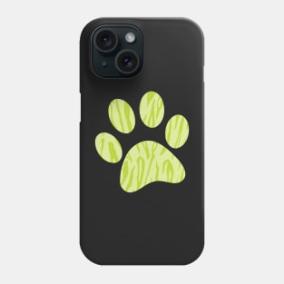 Green Tiger Print Phone Case