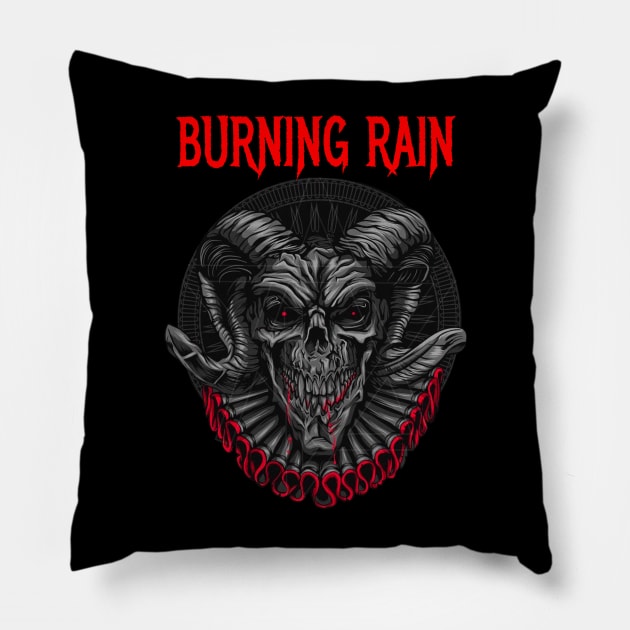 BURNING RAIN BAND Pillow by Angelic Cyberpunk