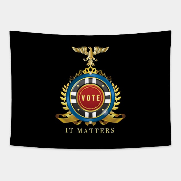 Vote It Matters Tapestry by HI Tech-Pixels