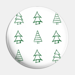 Christmas Trees Sketches Pin