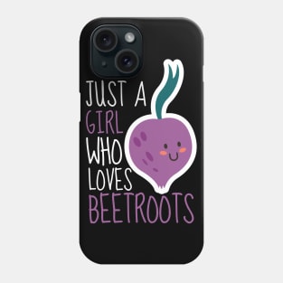 Just A Girl Who Loves Beetroots Cute Phone Case