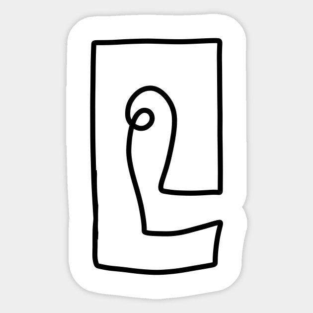 Line Art Face Modern Abstract Black And White Geometric