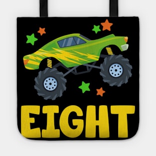 I'm 8 This Is How I Roll Monster Truck 8th Birthday GIft For Boys Toddler Kid Tote