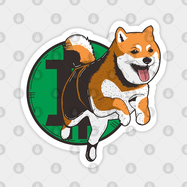 Shiba Inu Magnet by JasonChiron