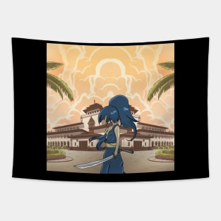 Ninja Girl Tapestry