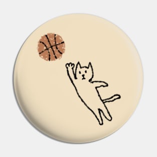 cat, I CAN DUNK Pin
