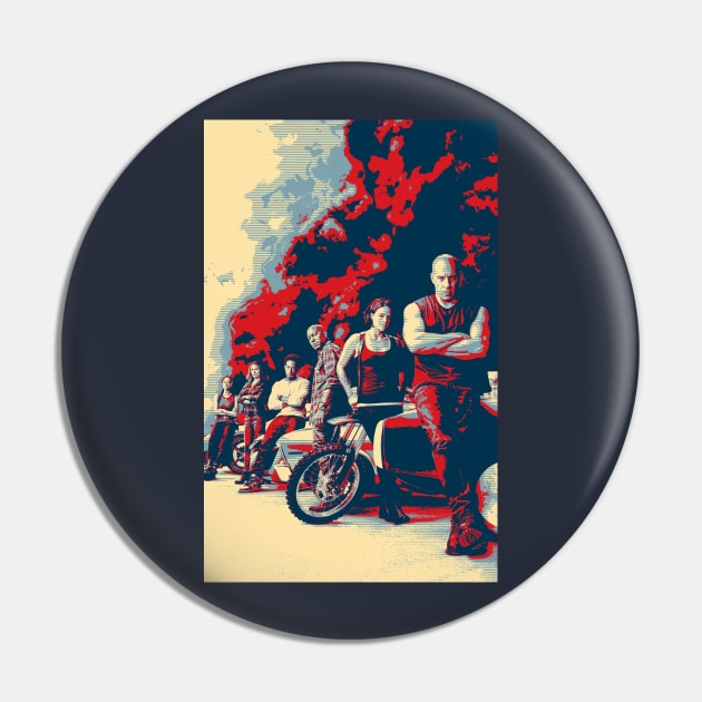 Fast Furious 9 The Fast Saga Vintage Style Pin by kaitokid