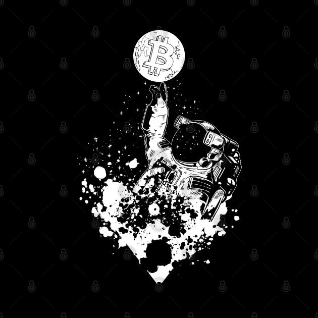 Bitcoin DeFi Crypto BTC Cryptocurrency Astronaut by BitcoinSweatshirts