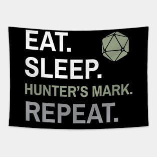 DnD Ranger Eat Sleep Hunter's Mark Repeat Tapestry