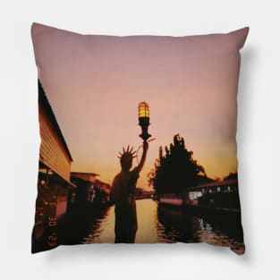 STATUE OF LIBERTY on the river Pillow