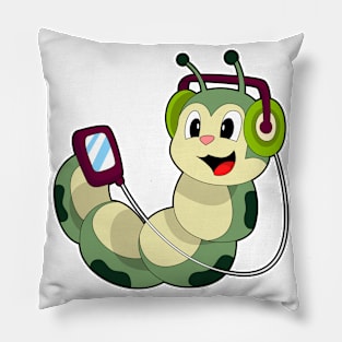 Caterpillar Headphone Music Pillow