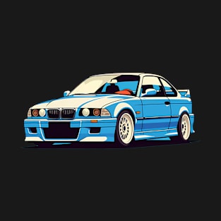 Blue BMW E36 M3 T-Shirt