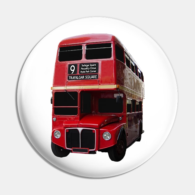 Iconic Red Routemaster Bus Pin by mrdoomits