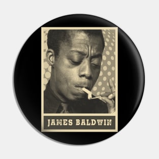 brown cream James Baldwin #21 Pin