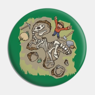 Dinosaur Fossils Pin