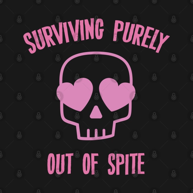 Surviving Purely Out Of spite Quote by storyofluke