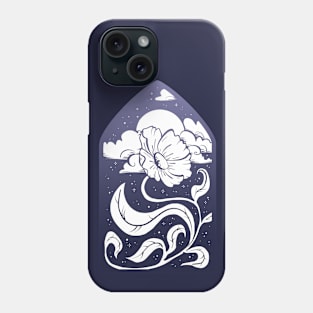 I bloom at night - blue gradient Phone Case