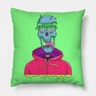 Psychedelic Skull Pillow