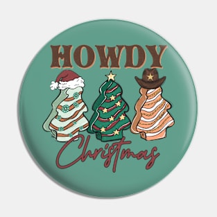 Howdy Christmas Tree Candies Pin