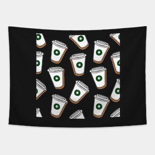 Caffeine Fix Coffee Cups Tapestry