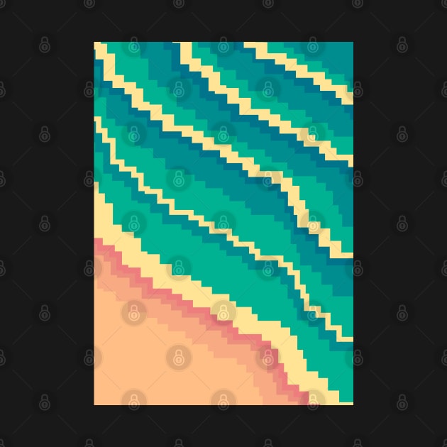 Retro ocean waves by Swadeillustrations