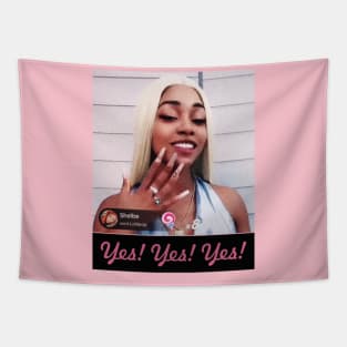 Yes Yes Yes | Strong woman | Ice Cream So Good | Gang gang | Back to School | Dorm decor | College shirt | TikTok Pinkydoll NPC Tapestry