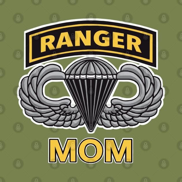 Army Ranger Jump Wings Mom by Trent Tides