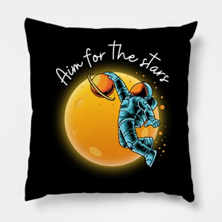 Astronaut "Aim for the stars" Pillow