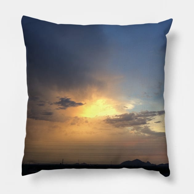 Gold burst Pillow by littlebird